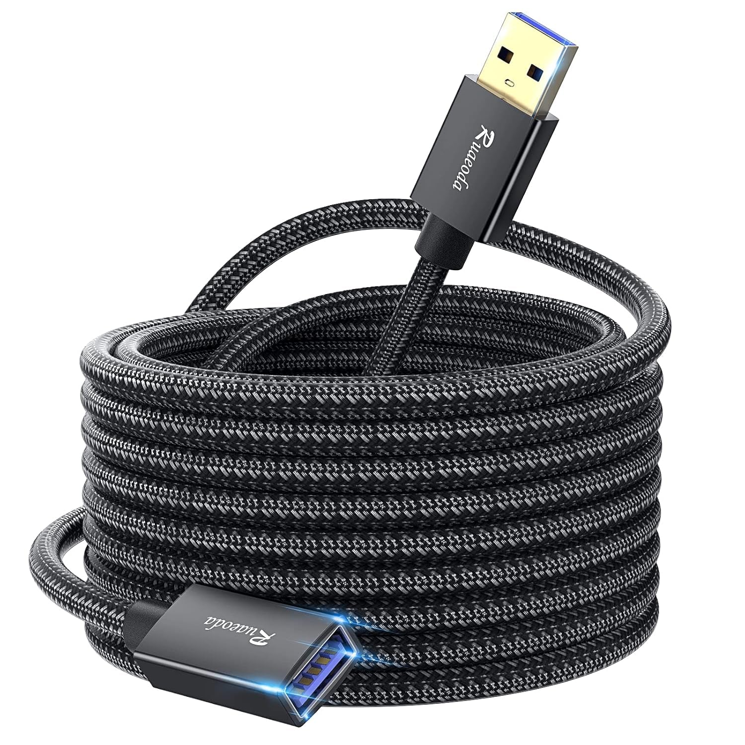 USB 3.0 Extension Cable 20 Ft, USB 3.0 Type a Male to Female Long USB Extension Cable Superspeed 22 AWG Braid USB to USB Cable