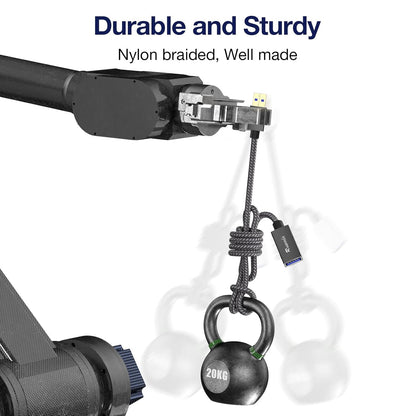 USB 3.0 Extension Cable 20 Ft, USB 3.0 Type a Male to Female Long USB Extension Cable Superspeed 22 AWG Braid USB to USB Cable