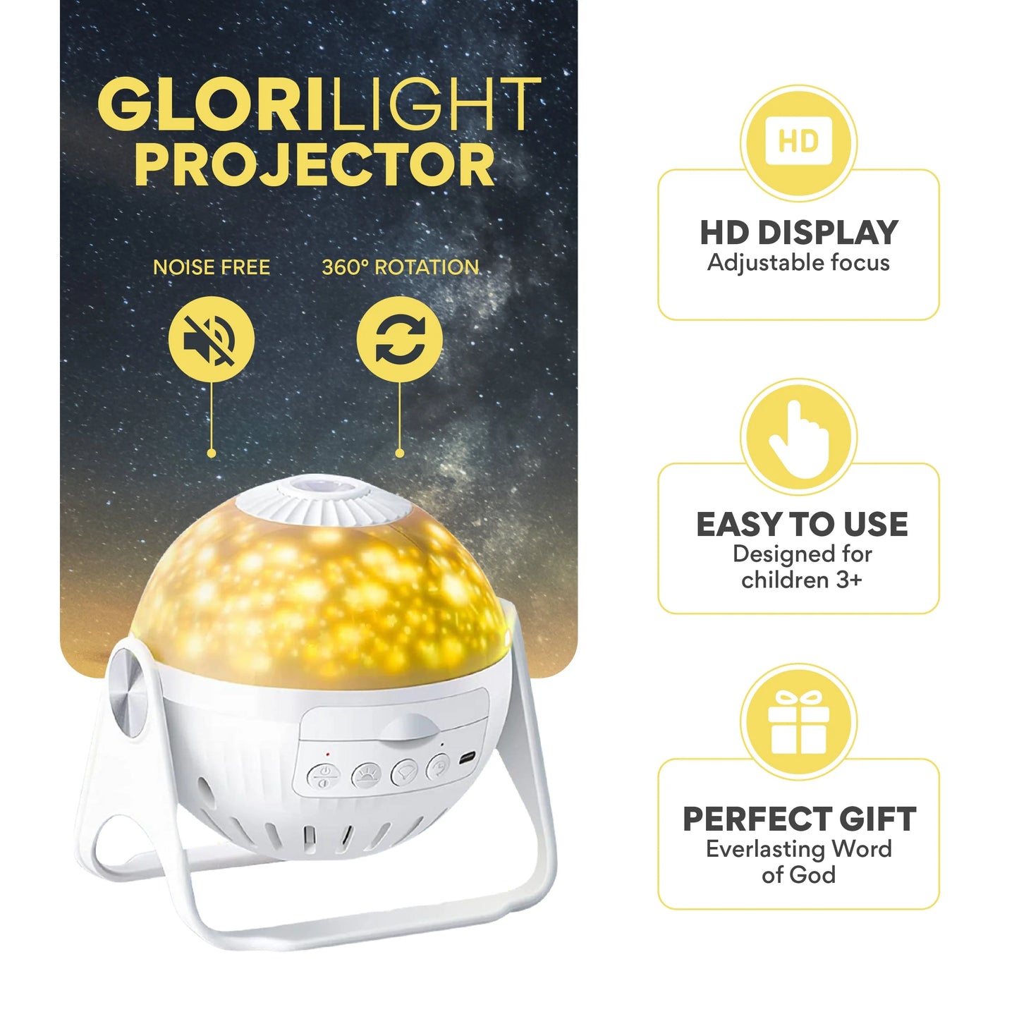 BACK in STOCK | Starter Kit | Projector + 6 Bible Verse Discs