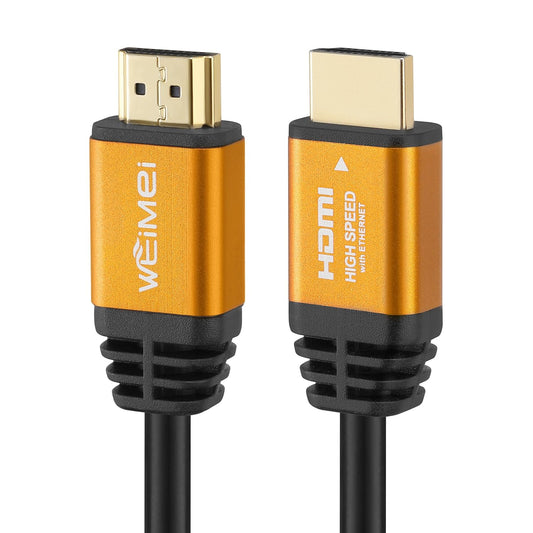 6 Feet 4K HDMI Cable 2.0 HDMI Cord 6Ft Support 4K@60Hz UHD 2160P Ethernet 3D ARC with Gold-Plated Connector and Bare Copper Conductor(From 6Ft to 125 Ft for Choices)