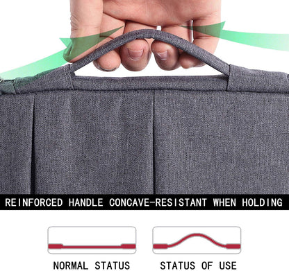 11 11.6 12 Inch Laptop Sleeve Case,Slim Computer Cover Bag Compatible with Macbook Air 11,Mac 12,Surface Pro 9 8 7/Laptop Go 2 3,HP Acer Asus Samsung Chromebook 4,Grey